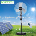 14" solar charging fan with LED light